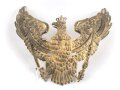 Preussen, Emblem für eine Pickelhaube für Offiziere der Garde Regimenter, Befestigungsabstand etwa 76mm. Auflage fehlt