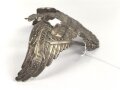 Preussen, Emblem für eine Pickelhaube für Mannschaften der Grenadier Regimenter, Befestigungsabstand etwa 80mm, dise neuzeitlich versetzt, unten zwei ursprünglich nicht zugehörige Löcher