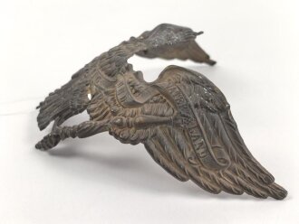 Preussen, Emblem für eine Pickelhaube für Offiziere der Grenadier Regimenter, Befestigungsabstand etwa 95mm