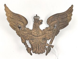 Preussen, Emblem für eine Pickelhaube für Offiziere der Grenadier Regimenter, Befestigungsabstand etwa 95mm
