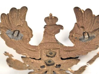 Oldenburg , Emblem für eine Pickelhaube für Mannschaften im Oldenburgischen Infanterie Regiment 91. Guter Zustand, Befestigungsabstand  etwa  76mm