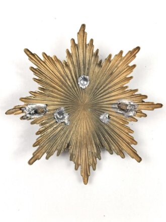 Sachsen , Emblem für ein Tschako für Mannschaften im Füsilier Regiment Nr. 108. Die Auflage Original ? Befestigungsabstand etwa 46mm