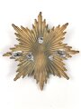 Sachsen , Emblem für ein Tschako für Mannschaften im Füsilier Regiment Nr. 108. Die Auflage Original ? Befestigungsabstand etwa 46mm
