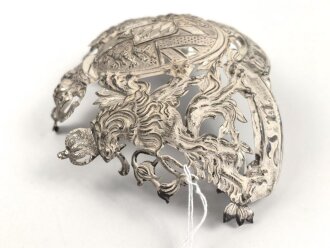 Bayern, silbernes Emblem für eine Pickelhaube...