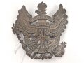 Preussen 1. Weltkrieg, Tschakoadler für Mannschaften in Hannoveranischen Jäger Battailion Nr.10. Eisen lackiert, Befestigungsabstand etwa 57mm