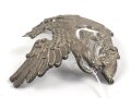 Baden, silbernes Emblem für eine Pickelhaube für Offiziere.  Befestigungsabstand etwa 72mm