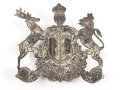 Württemberg, Emblem für eine Pickelhaube für Mannschaften im Dragoner Regiment 26. Befestigungsabstand etwa 69mm
