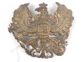Preussen , Emblem für eine Pickelhaube für Mannschaften im 2. Nassauischen Infanterie Regiment Nr. 88. Befestigungsabstand etwa 75mm.