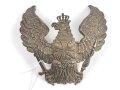 Preussen , Emblem für einen Helm für einen Reserveoffizier der Dragoner oder Jäger zu Pferde. Befestigungsabstand etwa 72mm
