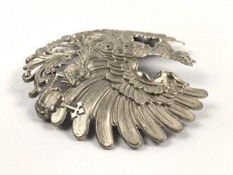 Preussen , Emblem für eine Pickelhaube Zoll oder Justiz. Silbern, die Auflage fehlt,