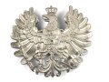 Preussen , Emblem für eine Pickelhaube Zoll oder Justiz. Silbern, die Auflage fehlt,