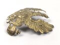 Preussen , Emblem für eine Pickelhaube, Ausführung vor 1888. Alt repariertes Stück , Befestigungsabstand etwa 72mm