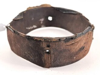 Kaiserreich, Teil eines Innenfutter für einen Helm der Kürassiere oder Jäger zu Pferd. Aussendurchmesser etwa 60cm