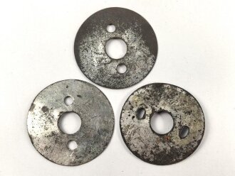 Drei Stück Unterlegscheiben für Knopf 91,...