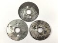 Drei Stück Unterlegscheiben für Knopf 91, Durchmesser je 32mm