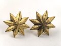 Kaiserreich, zwei Sternschrauben für eine Pickelhaube. Jeweils 20/21mm, neuzeitliche Fertigung