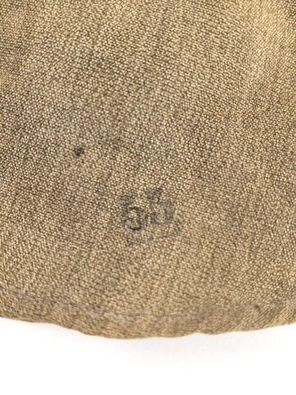 1.Weltkrieg, feldgrauer Überzug für einen Mannschaftshelm im Landwehr Infanterie Regiment 80. Grüne Nummer, so ab 1916 statt der roten Nummer getragen. Guter Gesamtzustand, mit Hersteller