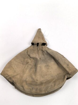 1.Weltkrieg, feldgrauer Überzug für eine Pickelhaube eines Angehörigen im Reserve Infanterie Regiment 29. Ausführung ab 1916 mit grüner Nummer, diese wurde auf einen bereits vorhandenen Bezug aufgenäht  ( wendbar mit Manöverband)