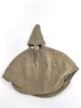 1.Weltkrieg, feldgrauer Überzug für eine Pickelhaube eines Angehörigen im Infanterie Regiment 164. Ausführung ab 1916 mit grüner Nummer. Deutlich getragenes Stück