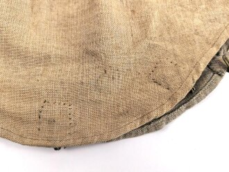 1.Weltkrieg, feldgrauer Überzug für eine Pickelhaube für Mannschaften im hessischen Infanterie Rergiment 115. Kammerstück von 1912, Hersteller aus Konstanz