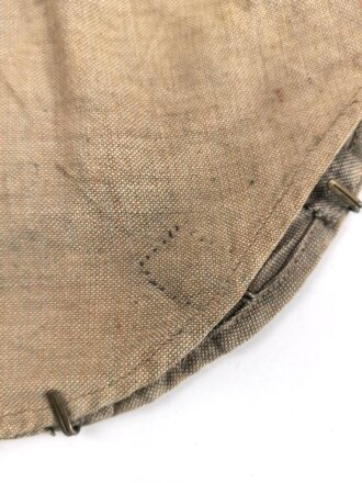 1.Weltkrieg, feldgrauer Überzug für eine Pickelhaube für Mannschaften im hessischen Infanterie Rergiment 115. Kammerstück von 1912, Hersteller aus Konstanz