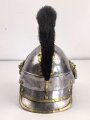Bayern, Mannschaftshelm für Kürassiere Modell 1842 in der Trageweise ab 1864. Gereinigt und " Restauriertes"  Kammerstück, das Innenfutter fehlt.