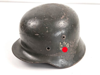 Heer, Stahlhelmglocke Modell 1935. Apfelgrüner,...