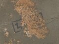 Heer, Stahlhelmglocke Modell 1935. Apfelgrüner, gedunkelter Originallack, das Hakenkreuz zu etwa 80% erhalten. Am Rand mit Splitterschaden. Ungereinigtes Stück, kein Hersteller erkannbar, Glockengrösse 66.