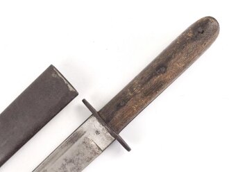 Österreich 1. Weltkrieg, Grabendolch, Kampfmesser Modell 1917. Getragenes Stück, gereinigt