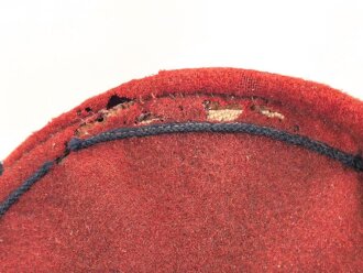Frankreich, Käppi für Mannschaften Modell 1884. Leicht mottig, ungereinigt