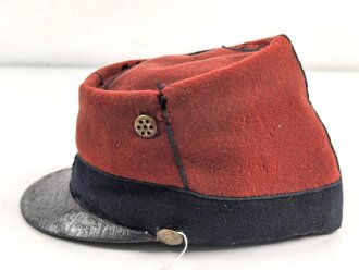 Frankreich, Käppi für Mannschaften Modell 1884. Leicht mottig, ungereinigt