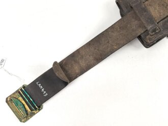 Frankreich, Koppel für Mannschaften mit zwei Patronentaschen Modell 1888 und Koppelschuh. Ungereinigt, guter Gesamtzustand