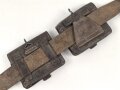 Frankreich, Koppel für Mannschaften mit zwei Patronentaschen Modell 1888 und Koppelschuh. Ungereinigt, guter Gesamtzustand