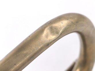 Zaristisches Russland, Signalhorn aus Messing in gutem Gesamtzustand, Länge etwa 45cm