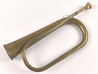 Zaristisches Russland, Signalhorn aus Messing in gutem Gesamtzustand, Länge etwa 45cm