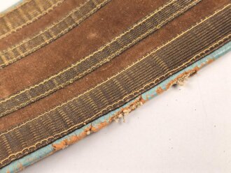 NSDAP Bandolier für einen Fahnenträger einer Ortsgruppenfahne. Hersteller RZM L2/ 2601/39.  Getragenes Stück, ungereinigt