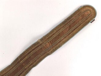 NSDAP Bandolier für einen Fahnenträger einer Ortsgruppenfahne. Hersteller RZM L2/ 2601/39.  Getragenes Stück, ungereinigt