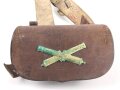 Bayern, Kartuschkasten mit Bandolier für Mannschaften der Artillerie. Kammerstück von 1902/ 1907 in sehr gutem Zustand.