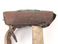 Bayern, Kartuschkasten mit Bandolier für Mannschaften der Artillerie. Kammerstück von 1902/ 1907 in sehr gutem Zustand.