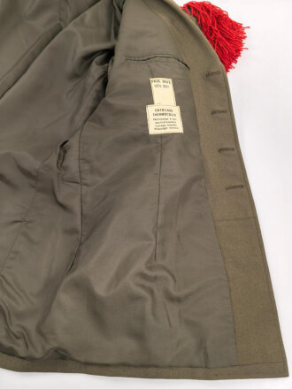 Frankreich Fremdenlegion, Uniformjacke von 1977 eines Angehörigen des 13. Regiments. Der Brustanhänger von Drago, alle Effekten zugehörig , guter Gesamtzustand