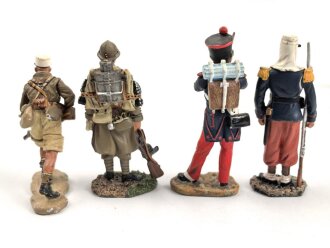 Frankreich Fremdenlegion, zwölf Zinnfiguren je etwa 7cm hoch, gebraucht