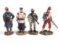 Frankreich Fremdenlegion, zwölf Zinnfiguren je etwa 7cm hoch, gebraucht