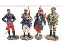 Frankreich Fremdenlegion, zwölf Zinnfiguren je etwa 7cm hoch, gebraucht
