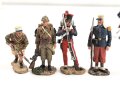 Frankreich Fremdenlegion, zwölf Zinnfiguren je etwa 7cm hoch, gebraucht