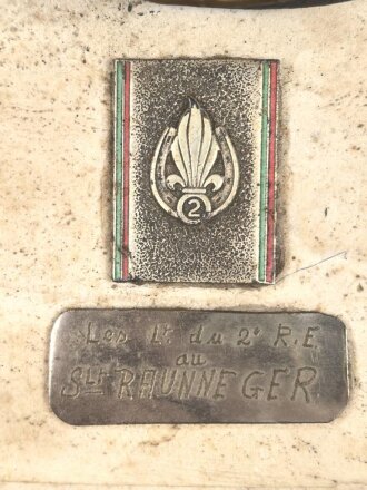 Frankreich Fremdenlegion, Erinnerungsgegenstand 2. Infanterieregiment. Höhe etwa 18cm. Ungereinigtes Stück