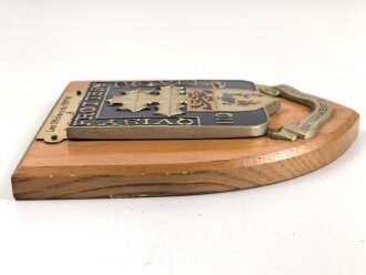 Frankreich Fremdenlegion, Wandplakette "Les Officers du 110 E RI." Höhe etwa 18cm, ungereinigtes Stück