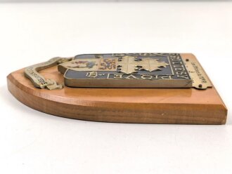 Frankreich Fremdenlegion, Wandplakette "Les Officers du 110 E RI." Höhe etwa 18cm, ungereinigtes Stück