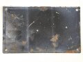 Frankreich, Emailleschild " Zutritt für unbefugte Verboten" Maße etwa 17 x 28cm