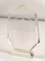 Frankreich Fremdenlegion, Erinnerungsgegenstand aus Glas " Les Caporaux chefs de la maison - mere. Nöel 2005" Höhe etwa 17cm. Ungereinigtes Stück