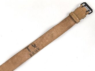 Frankreich Fremdenlegion, Lederkoppel ähnlich dem Modell 1903. Guter Zustand, Gesamtlänge 107cm